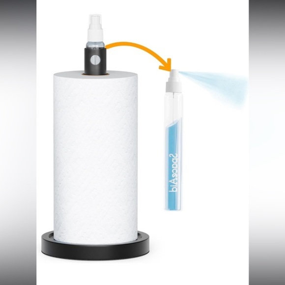 SpaceAid Paper Towel Holder with Spray Bottle - Picture 1 of 6